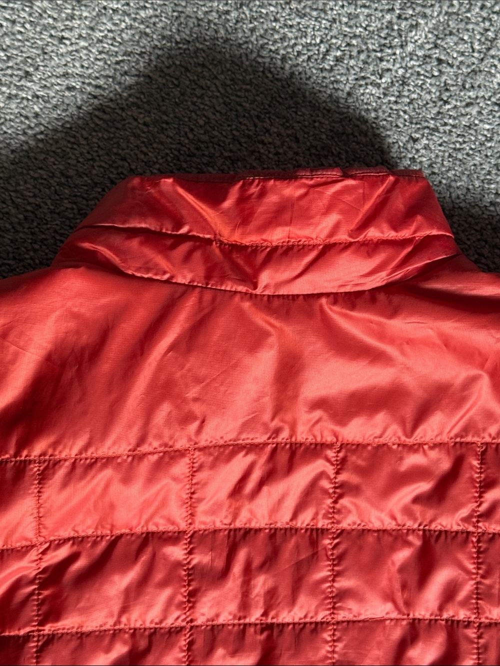 L.L. Bean PrimaLoft Packaway Deep Orange Quilted Puffer Jacket #503391. Size L - Picture 8 of 11